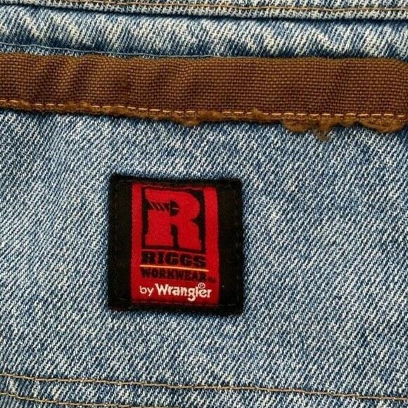 Riggs By Wrangler Carpenter Workwear Jeans Mens Size 52X32 Vintage Relaxed Fit - Picture 10 of 11